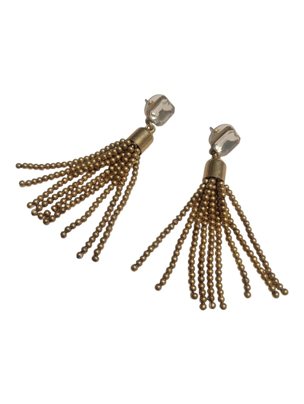 J. Crew Gold-Tone Beaded Tassel Earrings - Picture 2 of 5